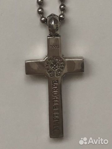 Chrome Hearts серебряный крест с цепочкой Оригинал