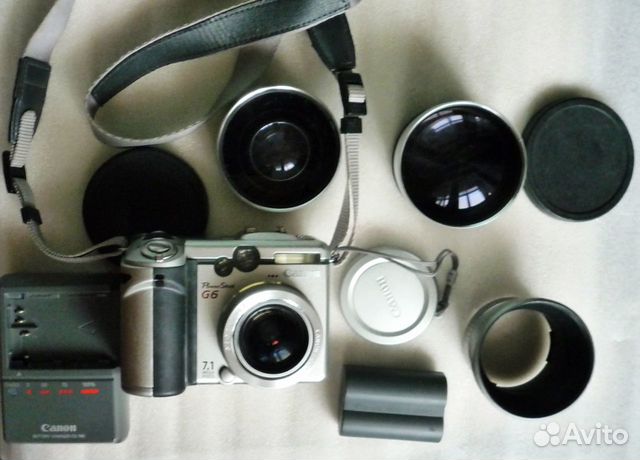 Canon PowerShot G6 + 2 объектива + Canon PowerShot G6 + 2 объектива +