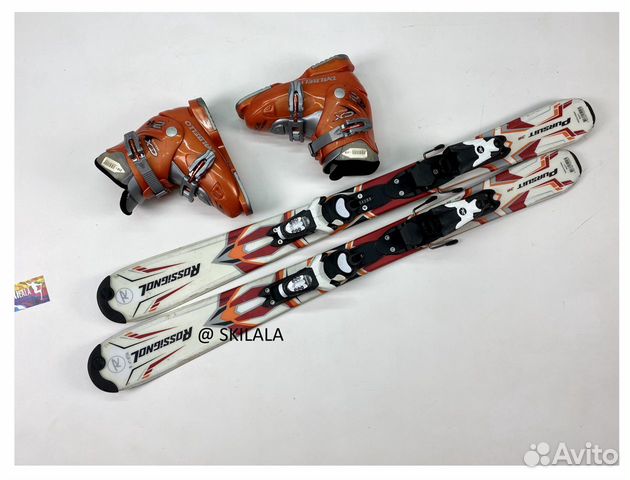 Детские горные лыжи 100 Rossignol + ботинки горнол Детские горные лыжи 100 Rossignol + ботинки горнол