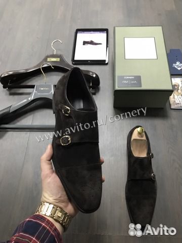 Tom Ford double monkstrap натуральная замша