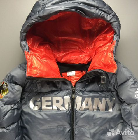 Олимпийская куртка пуховик adidas Сборной Германии Олимпийская куртка пуховик adidas Сборной Германии