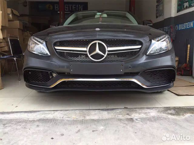 Обвес на Mercedes C-class W205 в версию 63 AMG Обвес на Mercedes C-class W205 в версию 63 AMG