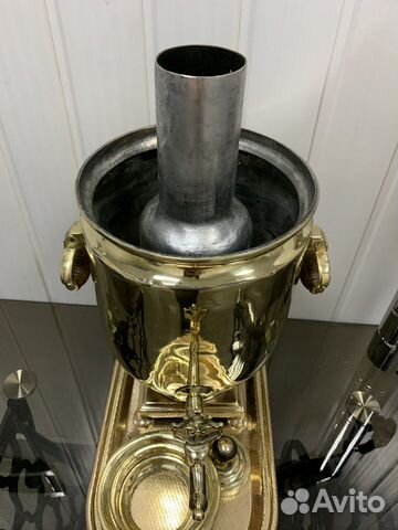 Самовар угольный на дровах 7л на пятаках