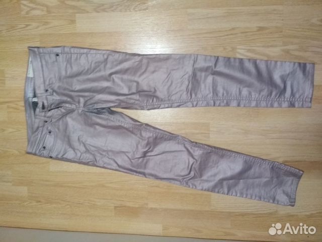 Джинсы Rag& bone скинни с покрытием металлик