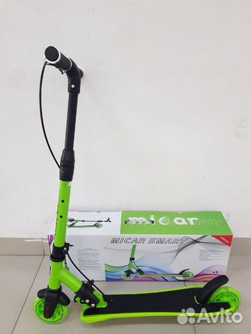 Самокат Micar Smart Green свет колеса/тормоз Новый Самокат Micar Smart Green свет колеса/тормоз Новый