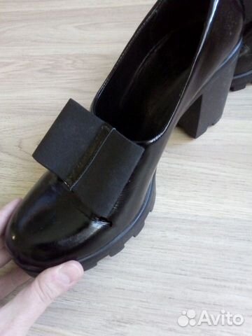 Новые туфли натуральная кожа лак Терволина