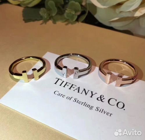 Новое золотое Кольцо Tiffany 5 гр 585 пр Новое золотое Кольцо Tiffany 5 гр 585 пр