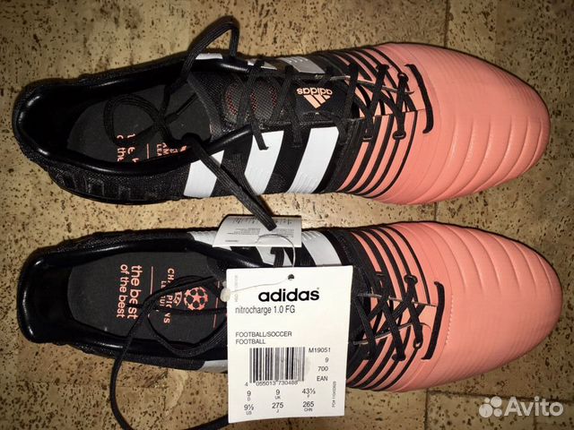41-41,5 р-р профи бутсы Adidas Nitrocharge 1.0 FG