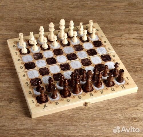 Шахматы (3 в 1) шашки и нарды
