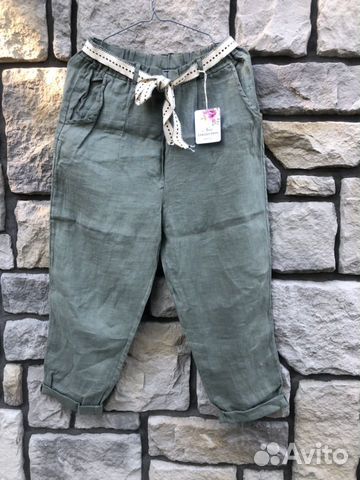 Брюки лен plus size Брюки лен plus size