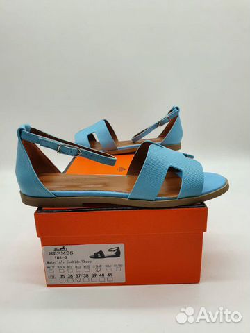 Кожаные босоножки Hermes