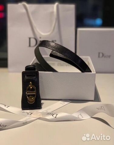Кожаный пояс Christian Dior