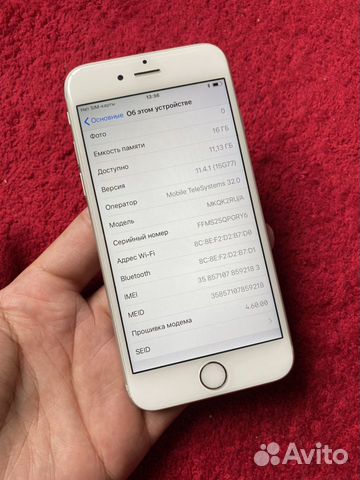 iPhone 6s 16Gb Ростест оригинал iPhone 6s 16Gb Ростест оригинал