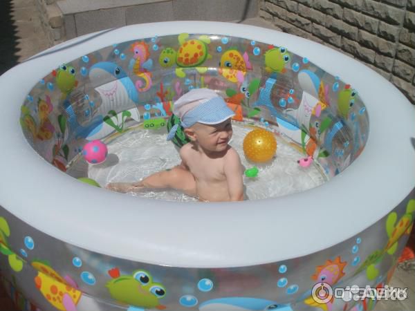 Аквариум, детский надувной бассейн, 152см, интекс