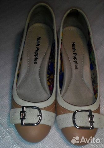 Туфли женские hush puppies кожаные бежевые 35р Туфли женские hush puppies кожаные бежевые 35р