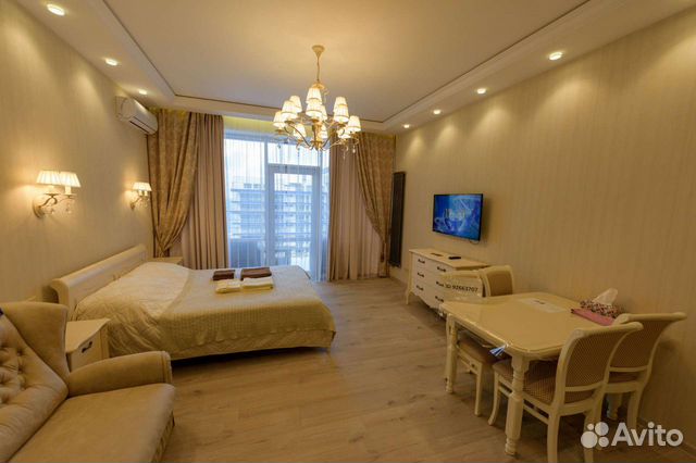 

Квартира-студия, 42 м², 2 кровати