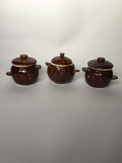 Керамические горшочки ручной работы
