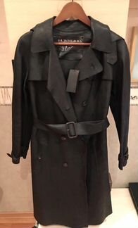 Кожаное пальто Burberry