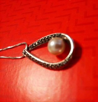 Серебряная подвеска с цепочкой