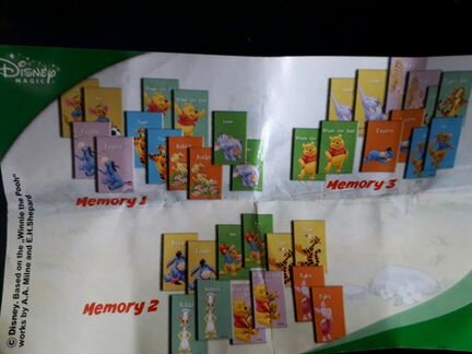 Игра киндер-сюрприз Disney magic, Memory 1