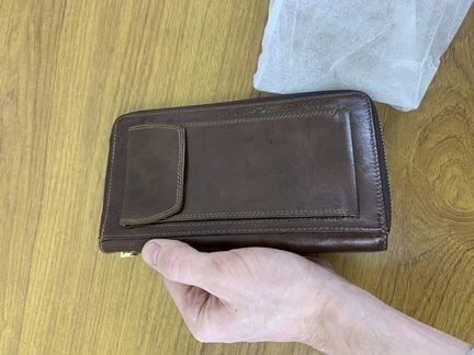 Новый мужской кошелек натуральная кожа