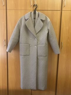 Утеплённое стёганное пальто