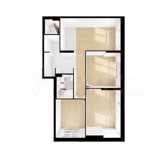 3-к квартира, 87.3 м², 17/24 эт.