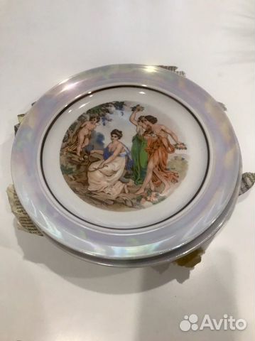 Фарфоровые тарелки,шесть штук гдр модона