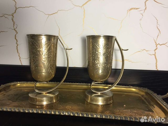 Парные вазы, парные кубки