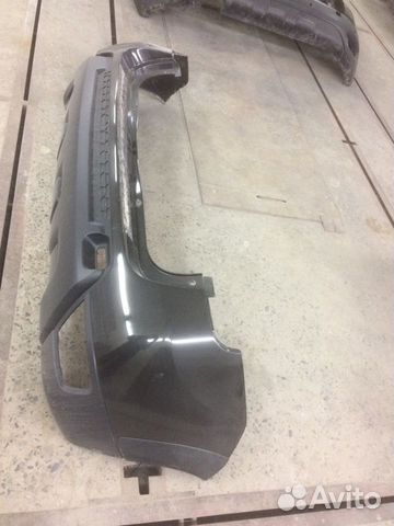 Задний бампер серебро Renault Duster с 2014