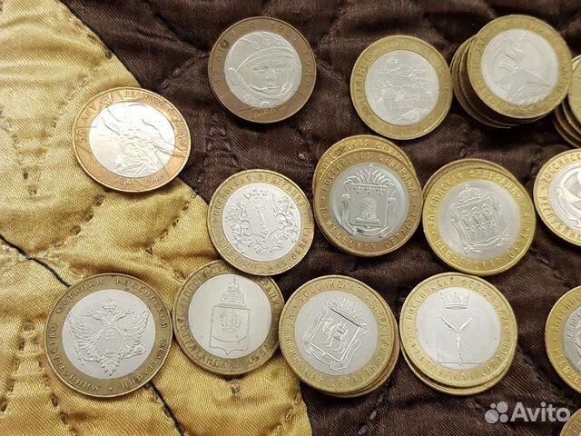 Биметалл 10 рублевые