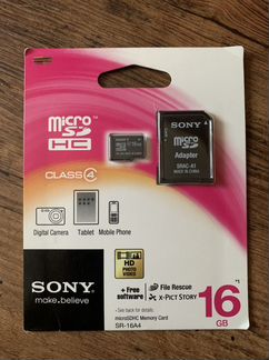 Карта памяти MicroSD Sony 16GB