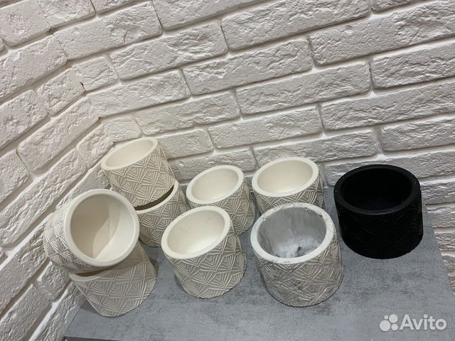 Кашпо из гипса