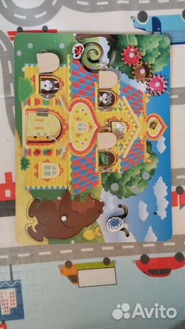 Деревянный сортер теремок