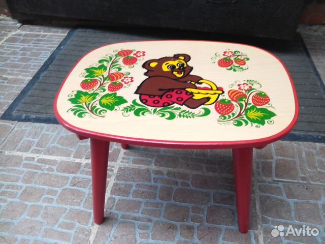 Табурет #Хохломская роспись