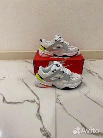 Кроссовки Nike M2k Tekno серые белые женские