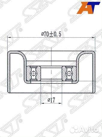 Ролик приводного ремня toyota tundra