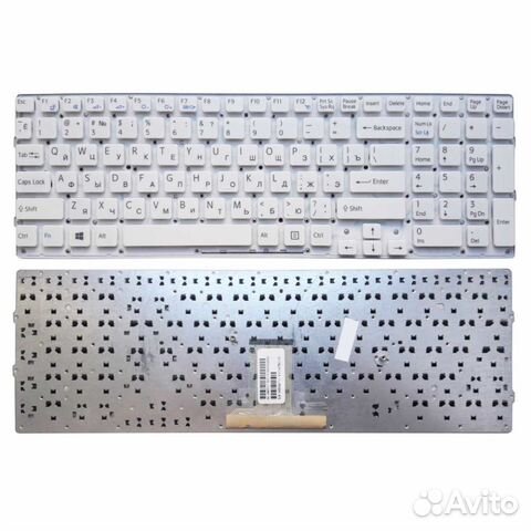 Клавиатура ноут. Sony VPC-EB Белая. Отп. в регионы