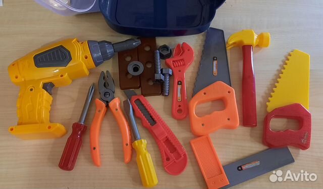 Детский набор инструментов с шуруповёртом