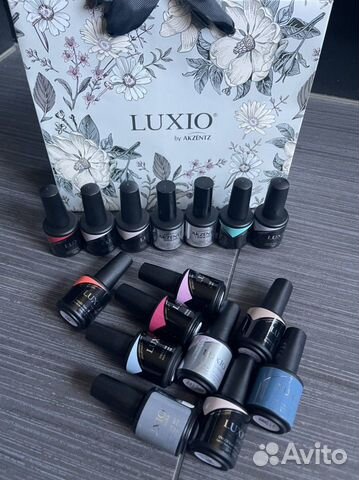 Luxio оригинал, новый гель, Fedua лак, топ, база