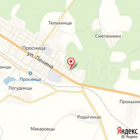 Просница кировская область карта