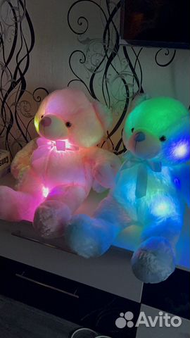 Плюшевые мишки с led подсветкой