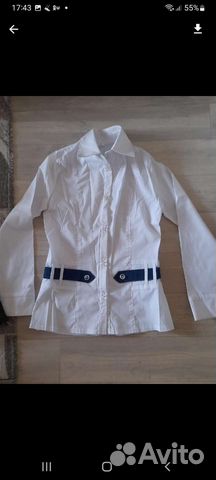 Блузка белая для девочек