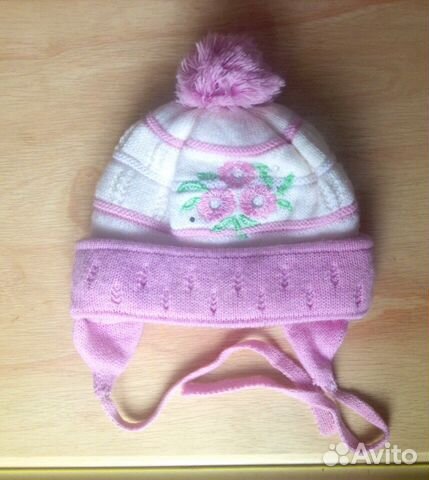 Шапки зимние на девочку 1-2 г