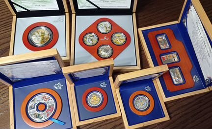 Монеты Серебро Острова Кука