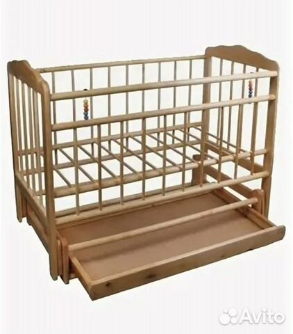 Новая детская кроватка, с ящиком, маятник