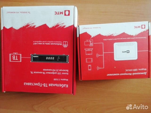 Кабельная тв приставка и домашний интернет комплек