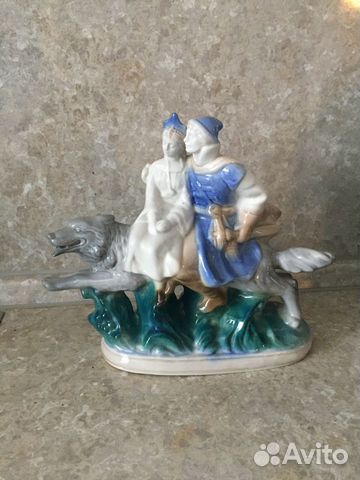 Статуэтка Иван царевич на сером волке