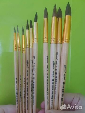 Набор кистей художественных белка