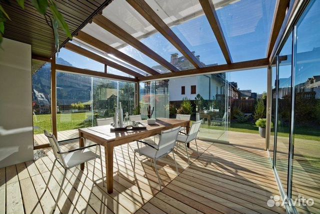 Панорамное безрамное остекление